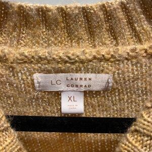 LC Lauren Conrad Gold Knit Sweatshirt